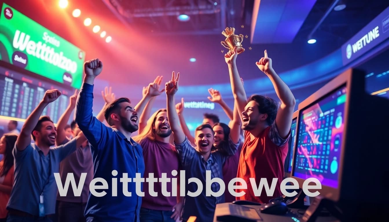 Celebrate your wins with top wettanbieter at a vibrant betting terminal filled with excitement.