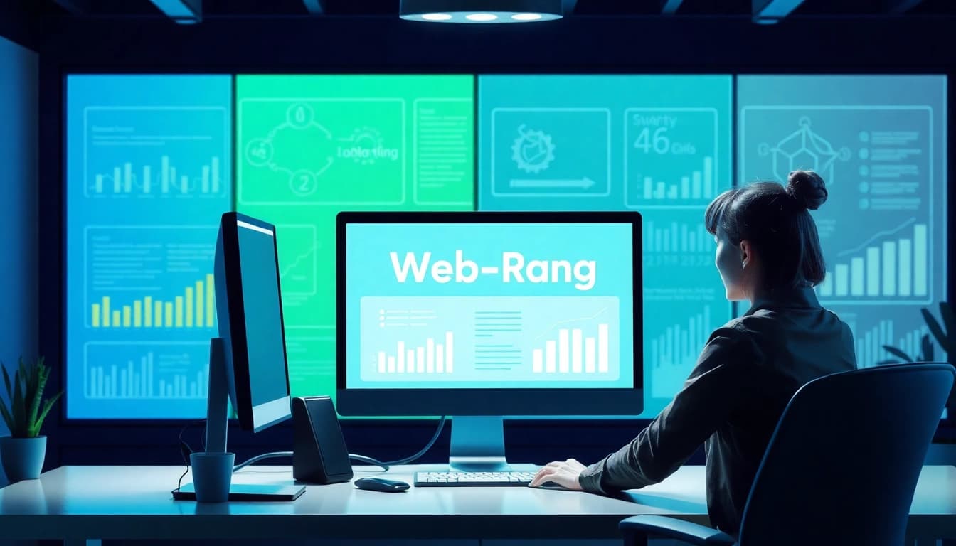 Analysieren Sie Ihre SEO-Leistung mit einer modernen Web-Rang Benutzeroberfläche.