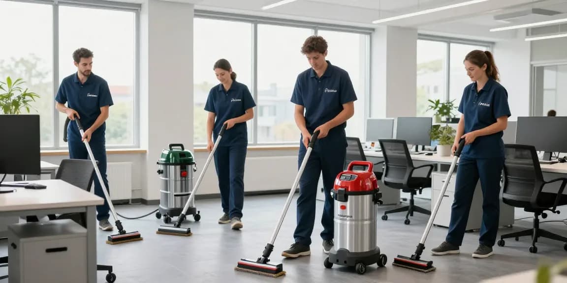 Professionelle Büroreinigung Gelsenkirchen durch vertrauenswürdige Dienstleister im Einsatz.