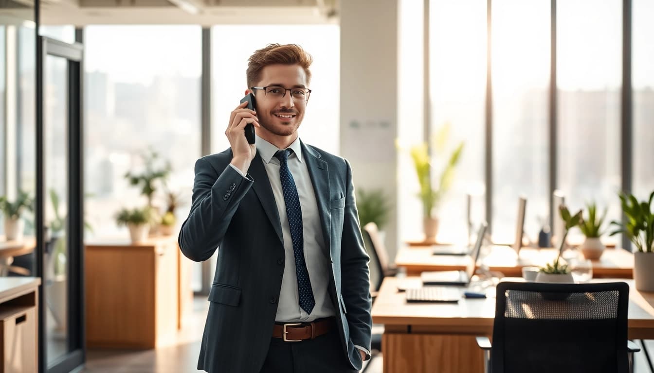 Headhunter Essen optimiert Rekrutierungsstrategien in einem modernen Büro.