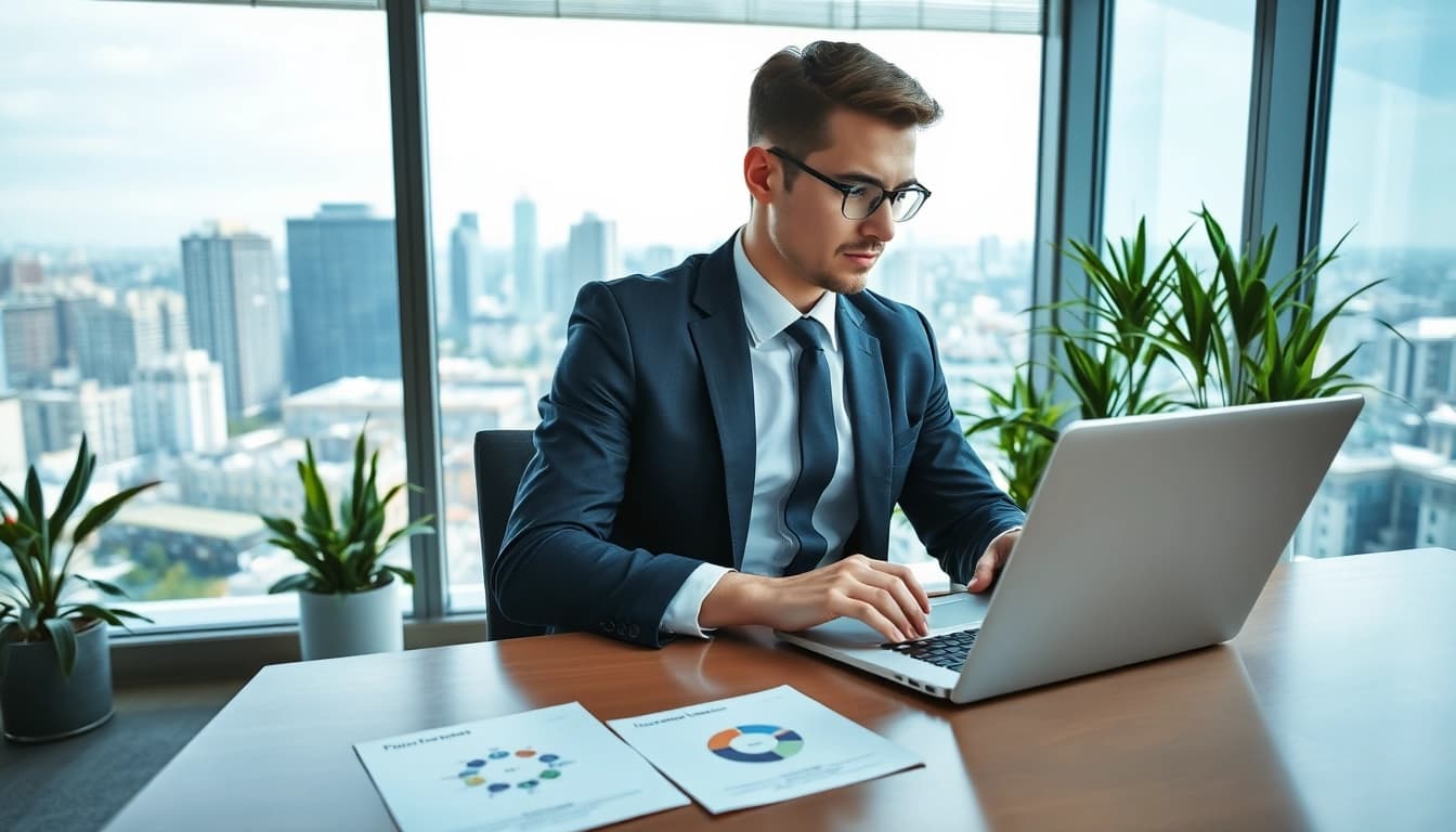 Headhunter Sales in einem modernen Büro, das auf Erfolg abzielt und strategische Gespräche führt.