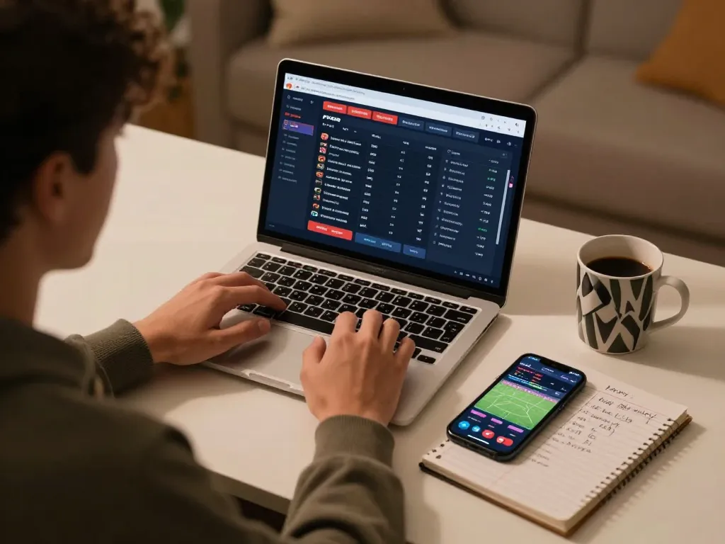Engaged user placing bets on F168 online sports betting platform, showcasing strategic gameplay.