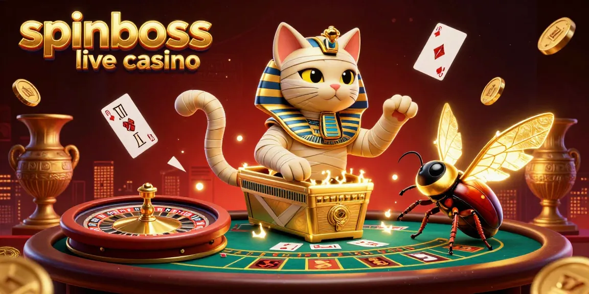 Spiele im SpinBoss Live-Casino mit echten Dealern und aufregenden Tischen erleben.
