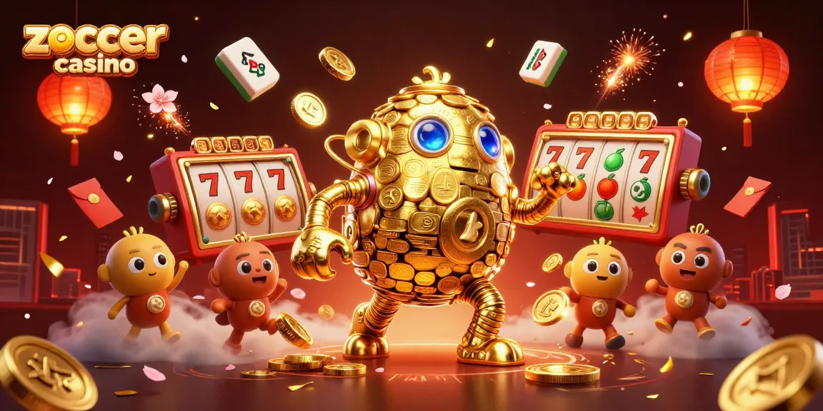 Experience excitement with zoccer casino, featuring thrilling slot games and vibrant 3D elements.