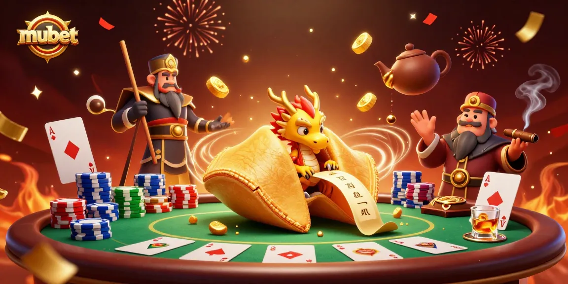 Experience the excitement of gambling at mubet with a vibrant casino-themed 3D illustration.