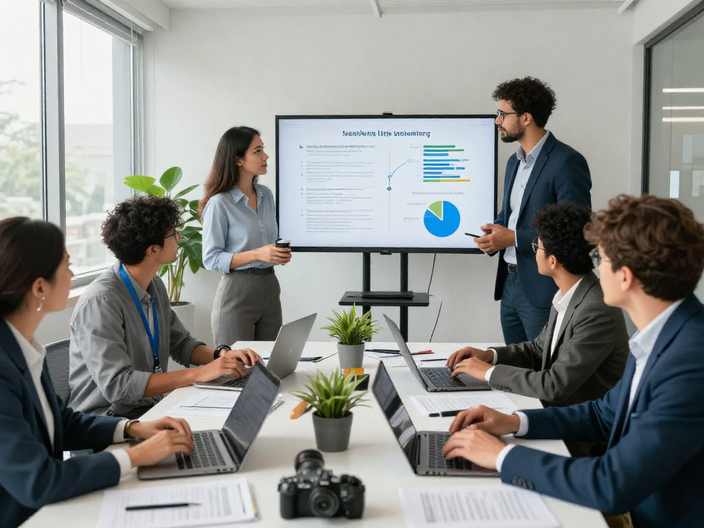 Daten- und IT-Sicherheit Dienstleistung mit IT-Sicherheitsexperten in einem modernen Büro.