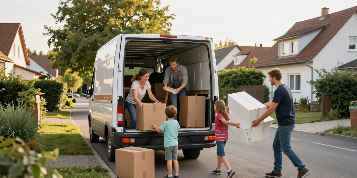 Umzugsunternehmen Bruchsal – professionelle Umzugshelfer packen Möbel in einen Umzugswagen für einen stressfreien Umzug.