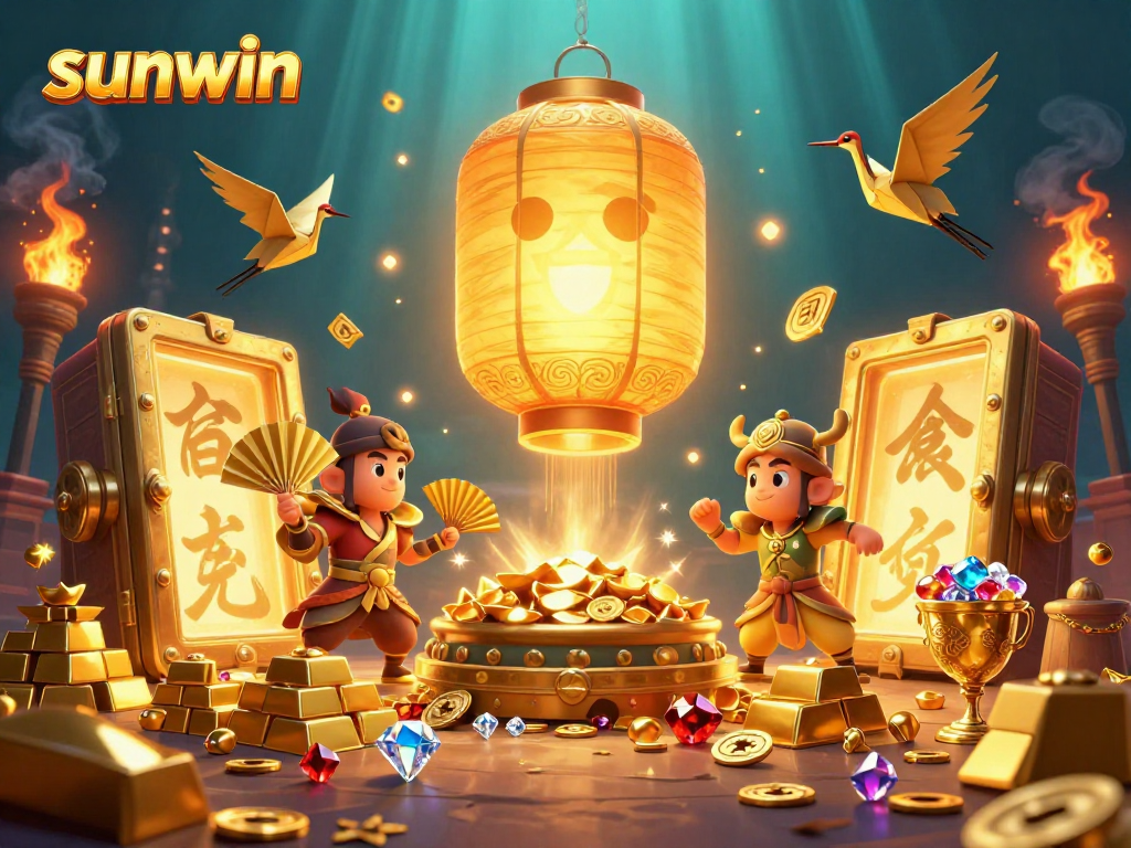 Spin the reels of fortune with sunwin's vibrant slots featuring treasures and lucky symbols.