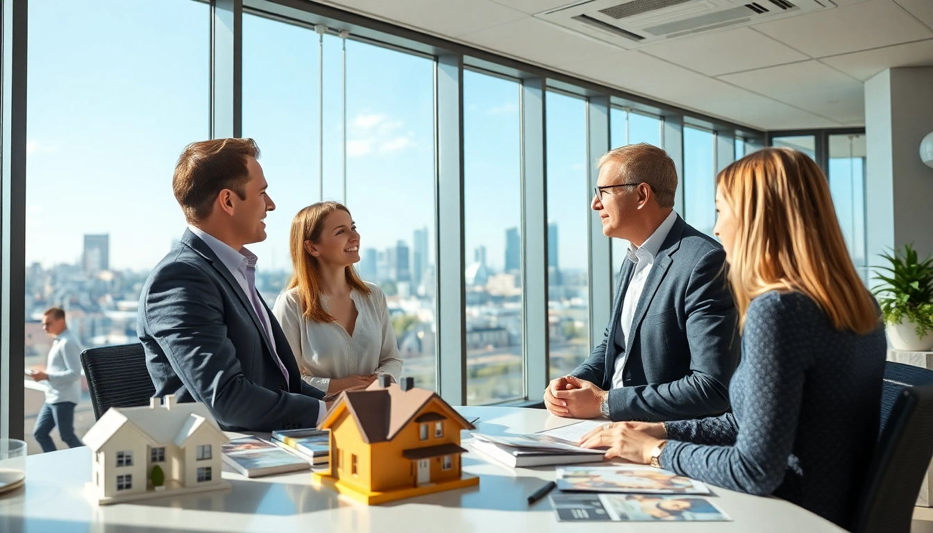 Immobilienmakler Frankfurt Eschersheim beratend vor moderner Kulisse.