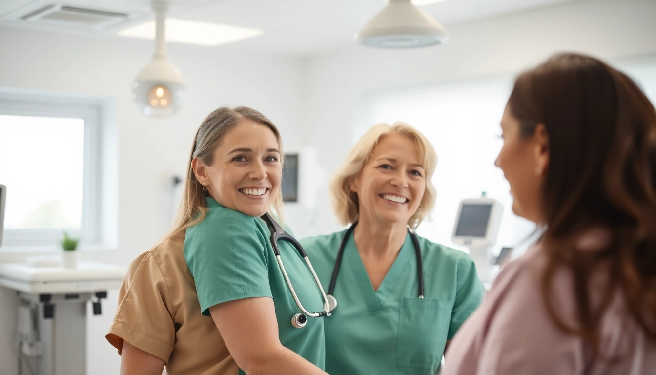Pflegefachkraft Stelle Hameln: engagierte Pflegefachkraft bei der Patientenbetreuung in einem hellen, modernen Raum.