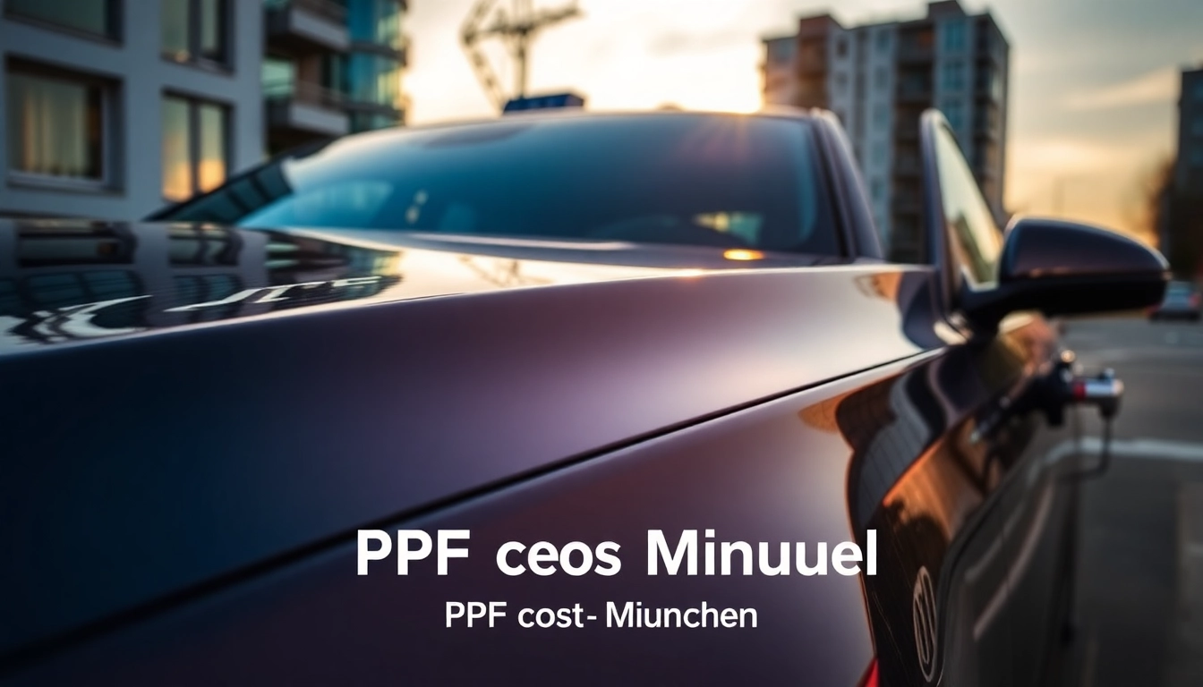 PPF Kosten München: Neu foliertes Fahrzeug in München unter goldenem Sonnenlicht, das Schutz und Stil vereint.