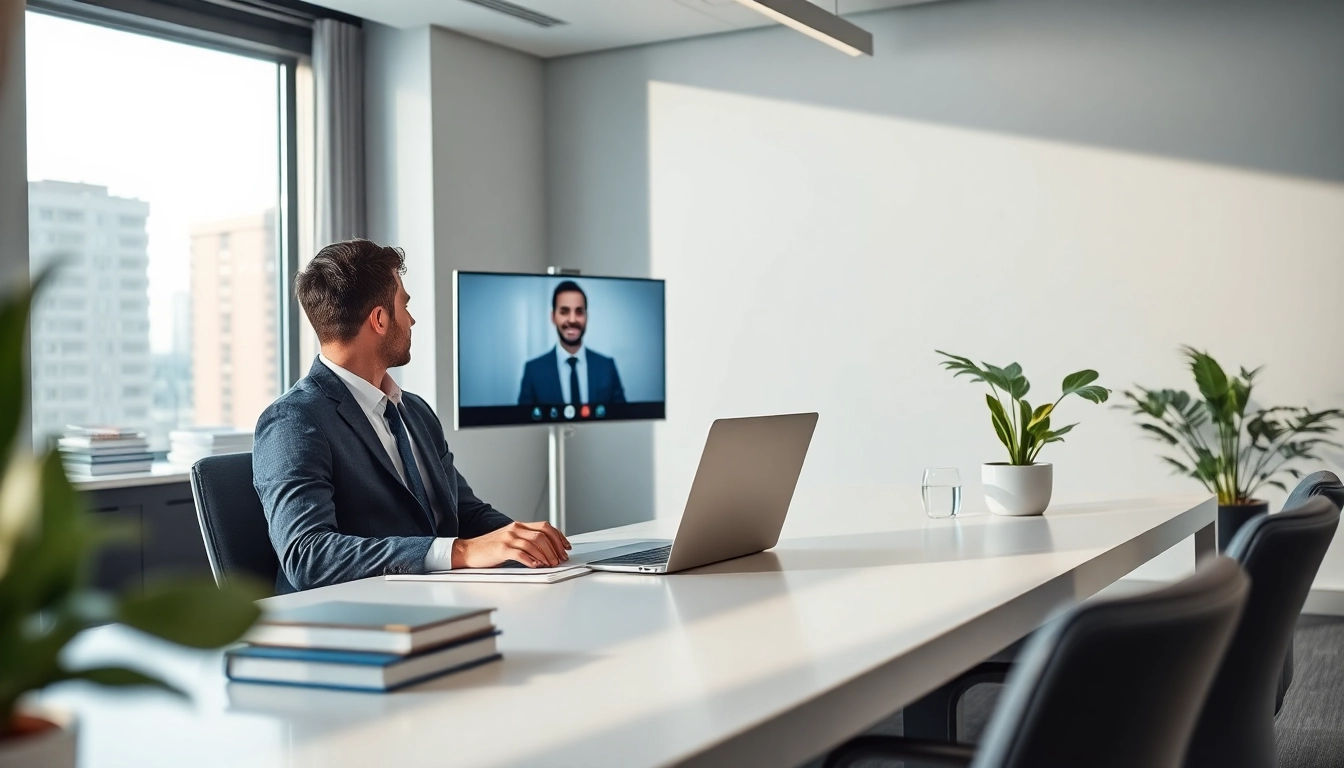 Headhunter Schweiz führt erfolgreich Interviews in einem modernen Büro.