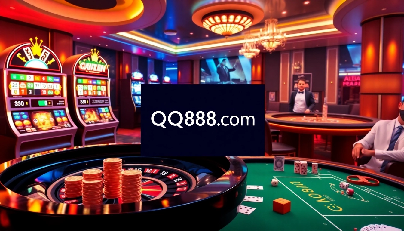 Experience the excitement of casino action at qq88 com with engaging roulette and blackjack games.