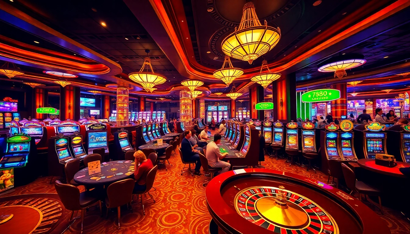 Engaged players at Trang Chủ 789club casino tables, spinning roulette, excitement fills the air.